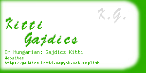 kitti gajdics business card